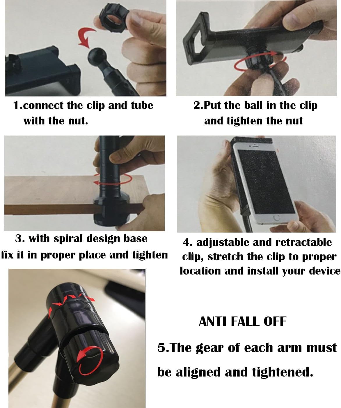 Mobile Phone & Tablet Stand-Flexible Clip