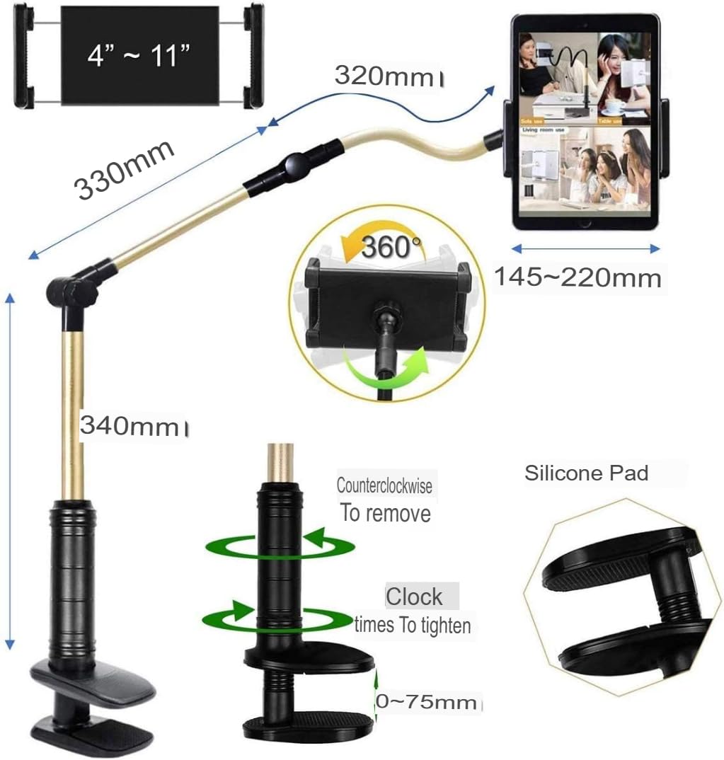 Mobile Phone & Tablet Stand-Flexible Clip