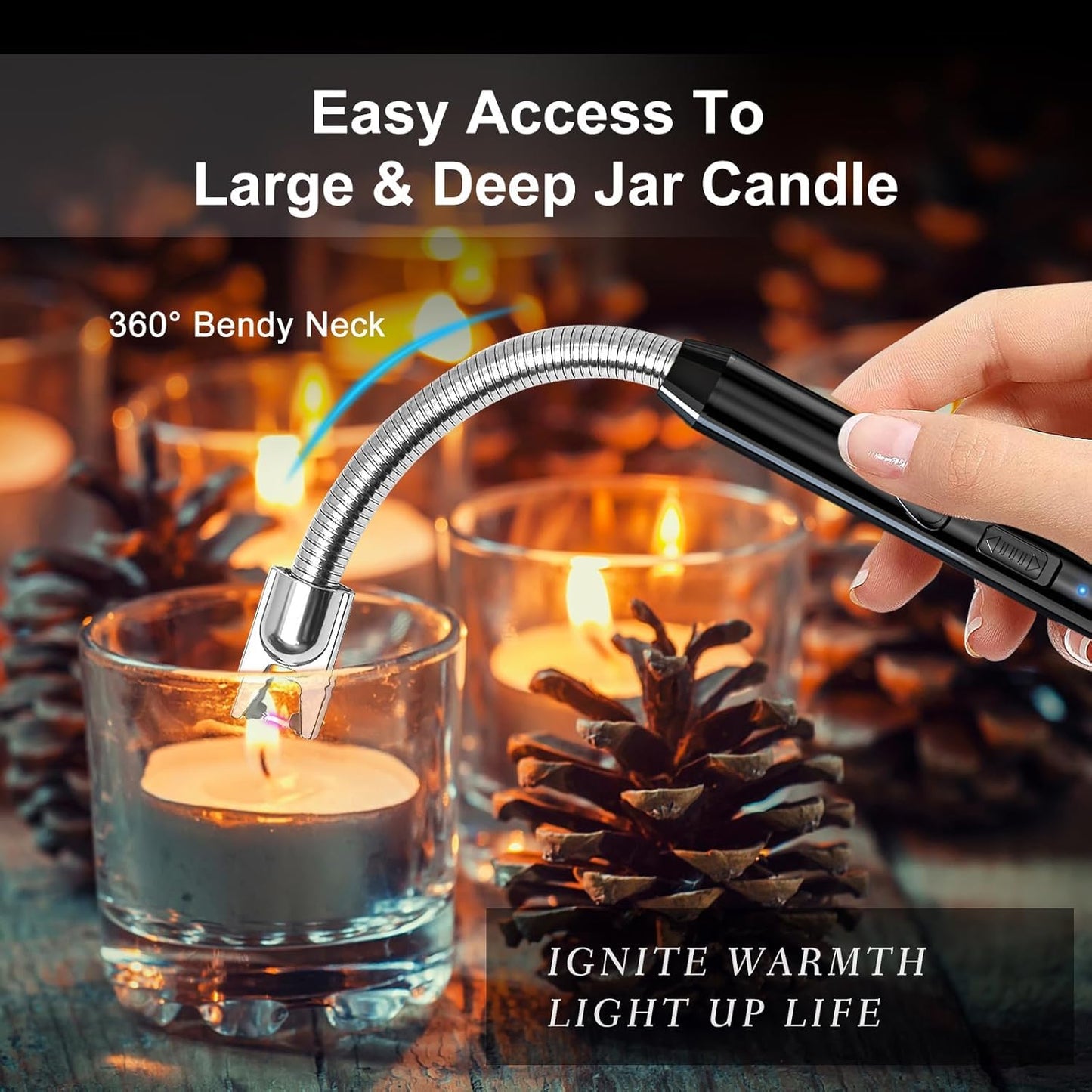 USB Plasma Rechargeable Electric Lighter for Kitchen